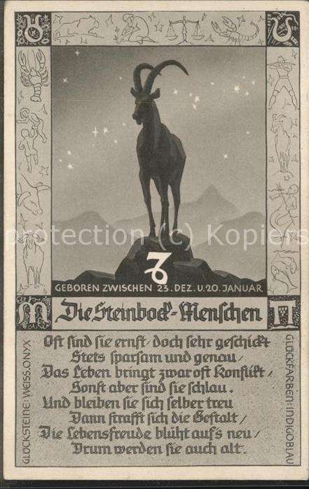 Sternzeichen Steinbock Mensch