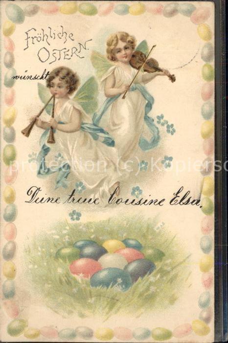 Geige Engel Flöte Ostern