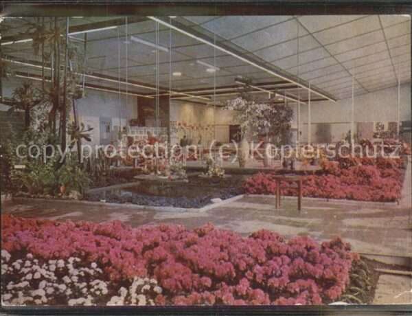 Gartenbauaustellung Erfurt Zierpflanzenausstellung Halle XI