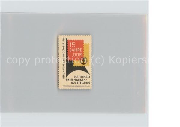 Ausstellung Nationale Briefmarken Ausstellung DDR