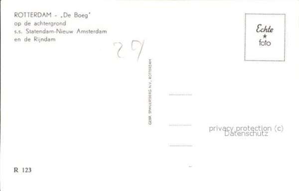 Rotterdam De Boeg Statendam-Niewu Dampfschiffe – Bild 2
