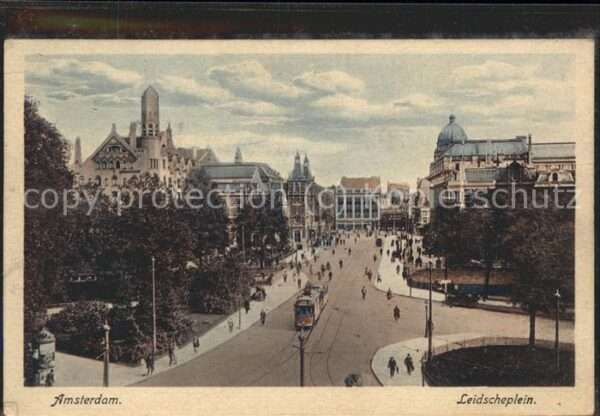 Amsterdam Niederlande Leidscheplein Strassenbahn
