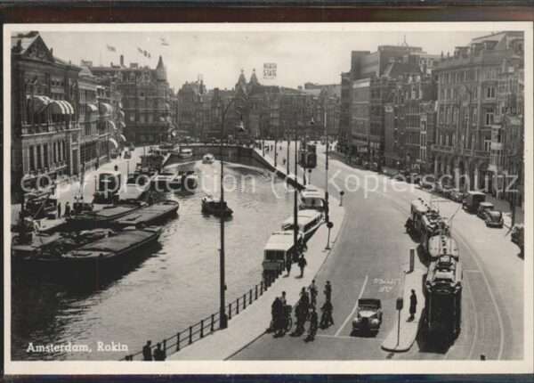 Amsterdam Niederlande Rokin Strassenbahn