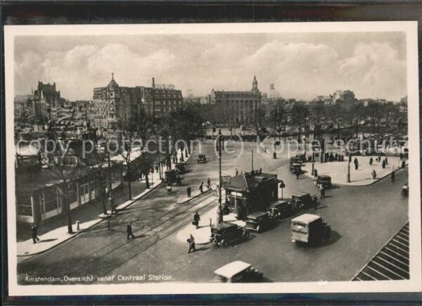 Amsterdam Niederlande Overzicht vanaf Centraal Station