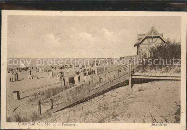 Gross Moellen Ostseebad Pommern Pommern Strand