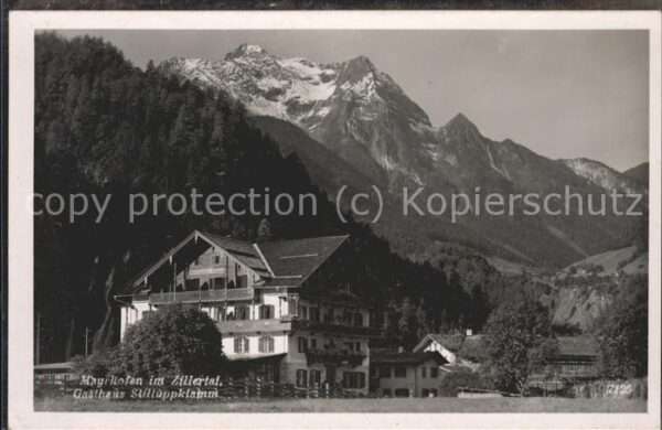 Zillertal Tirol Gasthaus Stillappklamm