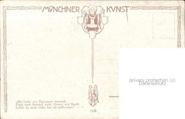Kuenstlerkarte Bill Fisher Nr. 3138 Carmen I. Act Münc – Bild 2