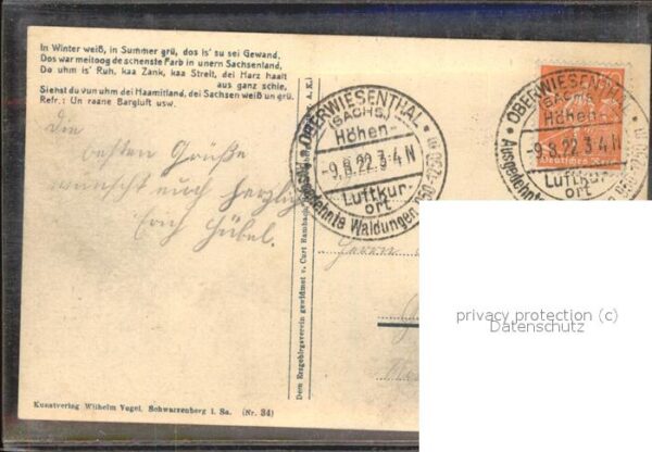 Liederkarte Willkumme of en Fichtelbarg – Bild 2