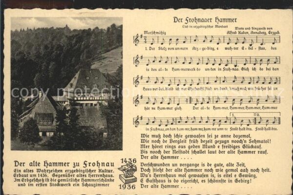 Liederkarte Der frohnaaer Hammer