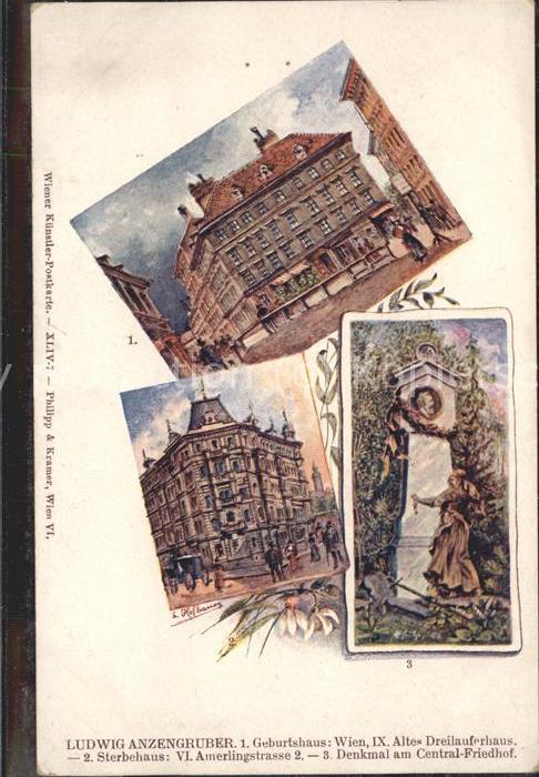 Persoenlichkeiten Ludwig Anzengruber Geburtshaus Wien Den