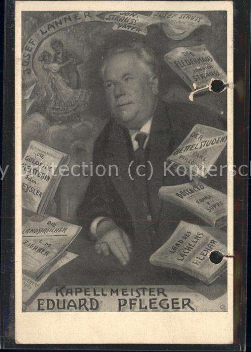 Musikanten Kapellmeister Eduard Pfleger