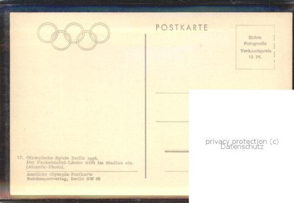 Olympia Stadion Berlin Fackelstaffel-Läufer – Bild 2