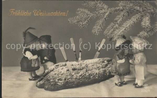 Puppe Doll Poupee Kinderspielzeug Weihnachten Stollen
