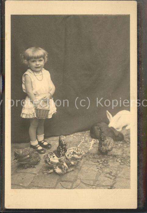 Kinder Child Enfants Hasen Enten