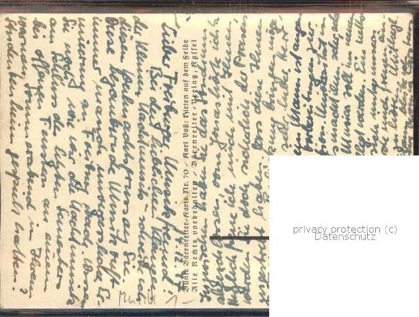 Kuenstlerkarte Karl Voß Nr. 70 Bärenreiter-Karte Flöte – Bild 2