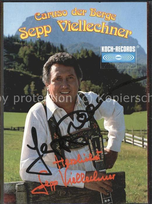 Musikanten Sepp Viellechner Autogramm