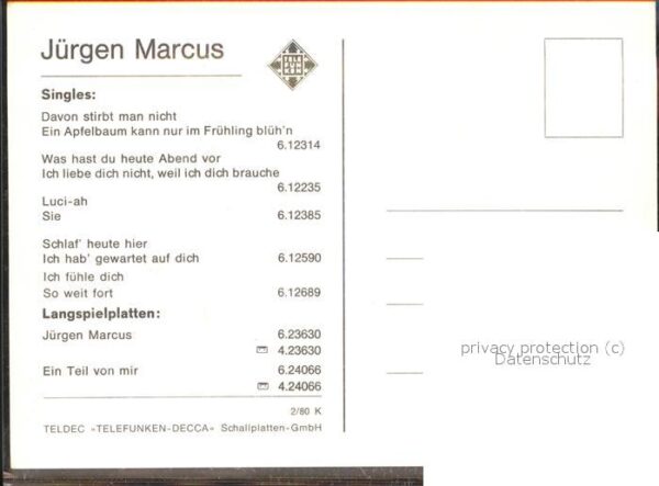 Musikanten Jürgen Marcus – Bild 2