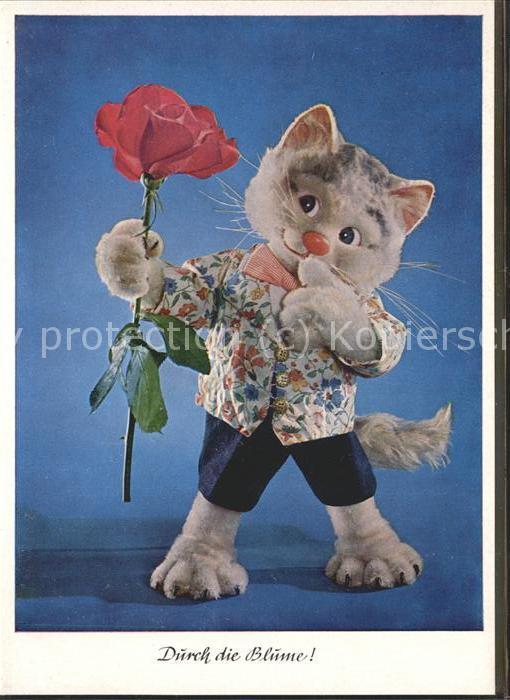 Katzen vermenschlicht Rose Diehl-Puppe