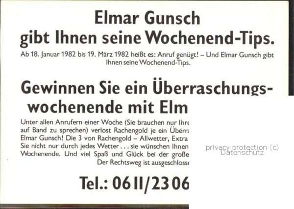 Persoenlichkeiten Elmar Gunsch Telefon – Bild 2