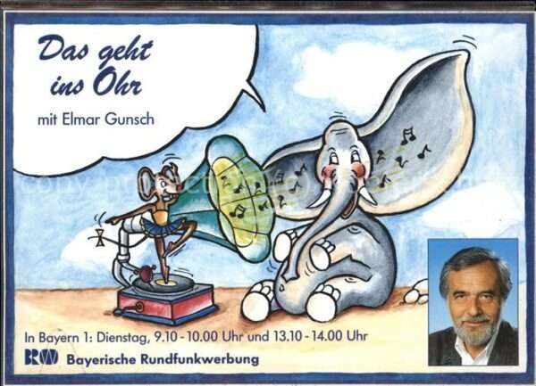 Elefant Maus Ballerina Grammophon Elmar Gunsch