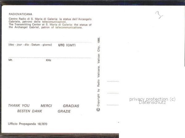 Radio Vaticana S. Maria di Galeria Arcangelo – Bild 2