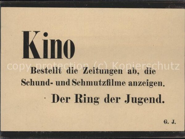 Kino Film Der Ring der Jugend