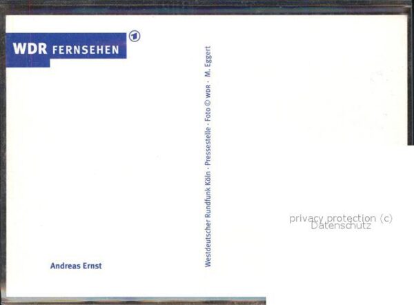 Rundfunk Andreas Ernst WDR Autogramm – Bild 2