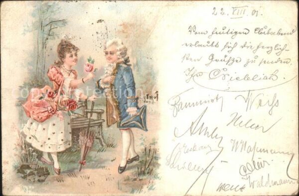 Poesie Barock Paar Rose