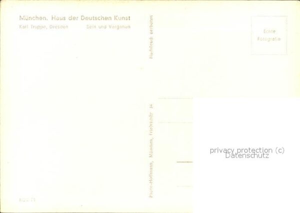 Kuenstlerkarte Karl Truppe München Haus der Deutschen – Bild 2