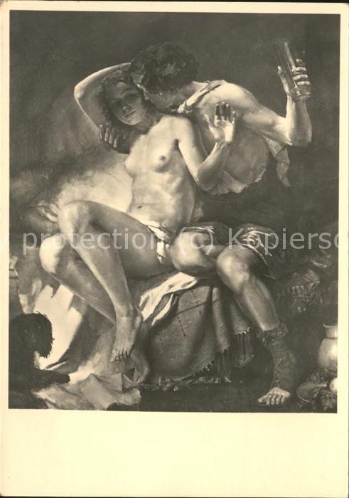 Kuenstlerkarte Karl Truppe Bacchus Ariadne Haus der De