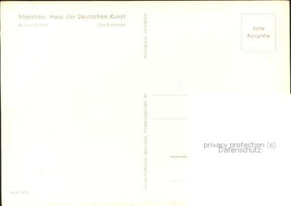Kuenstlerkarte Joahnn Schult Die Ruhende München Haus – Bild 2