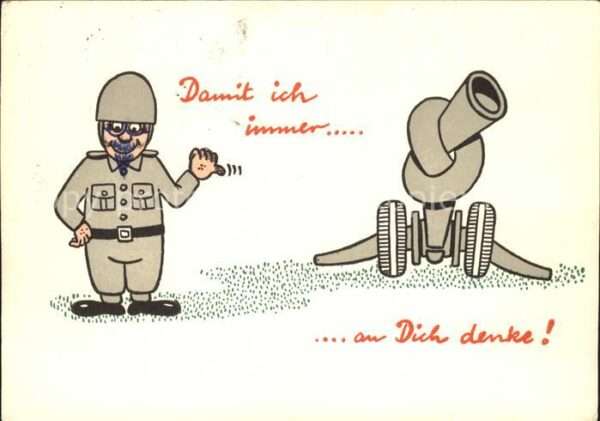 Humor Militaer Soldat Kanone
