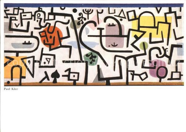Kuenstlerkarte Paul Klee Nr. 3851 Reicher Hafen
