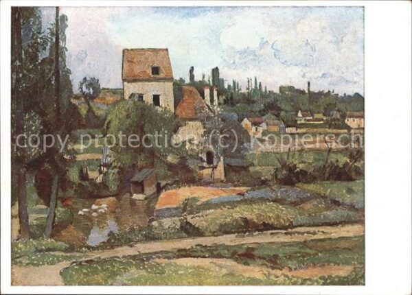 Kuenstlerkarte Cezanne P. Landschaft Bruckmanns Bildka