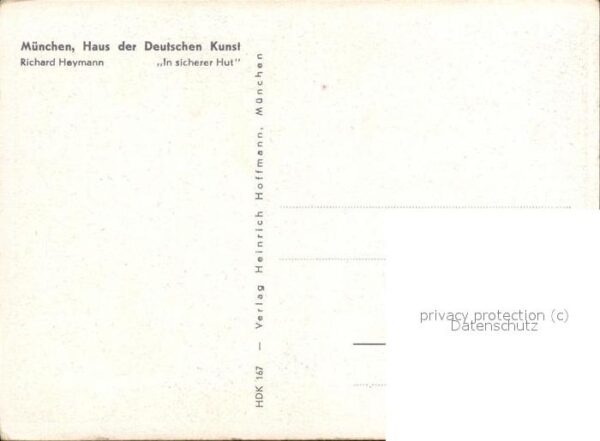 Kuenstlerkarte Richard Heymann In sicherer Hut – Bild 2