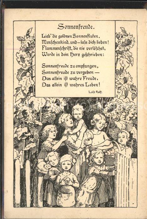 Kuenstlerkarte Luise Rolf Sonnenfreude