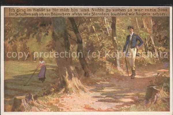Hey Paul Nr. 62 Volksliederkarte Wald