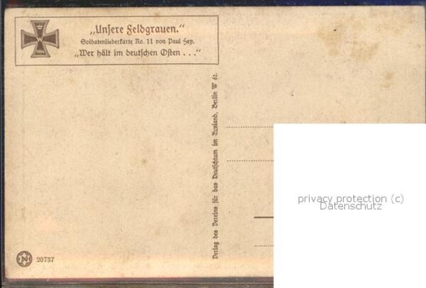 Hey Paul Nr. 11 Unser Feldgrauen Soldaten – Bild 2