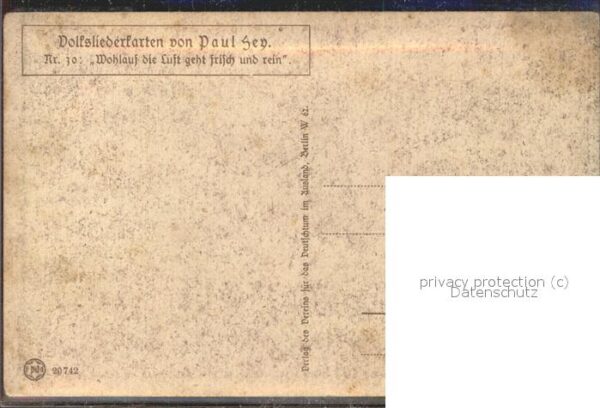 Hey Paul Nr. 30 Volksliederkarten Wanderer – Bild 2