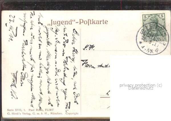 Kuenstlerkarte Paul Rieth Flirt – Bild 2
