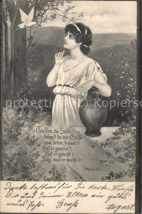 Liederkarte Altgriechisches Lied Taube