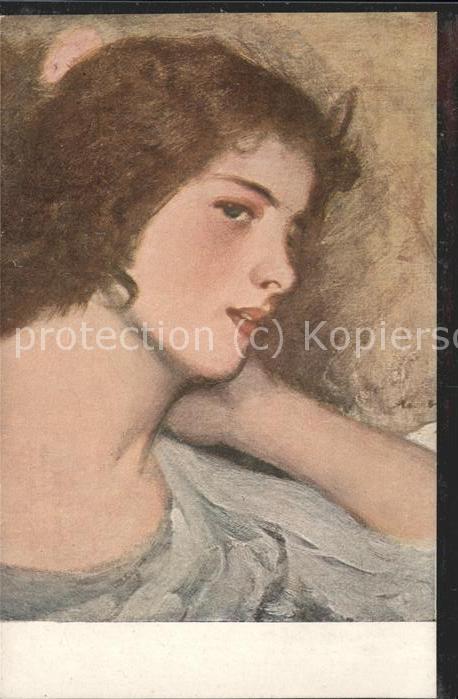 Kuenstlerkarte M. Wright Veilchen