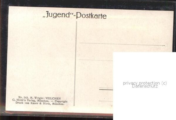 Kuenstlerkarte M. Wright Veilchen – Bild 2