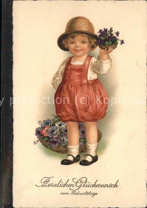 Geburtstag Kind Blumen
