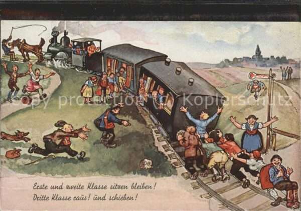 Eisenbahn Humor Erste Klasse Dritte Klasse