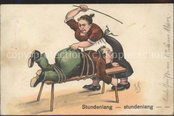 Arschversohlen stundenlang Frau Mann