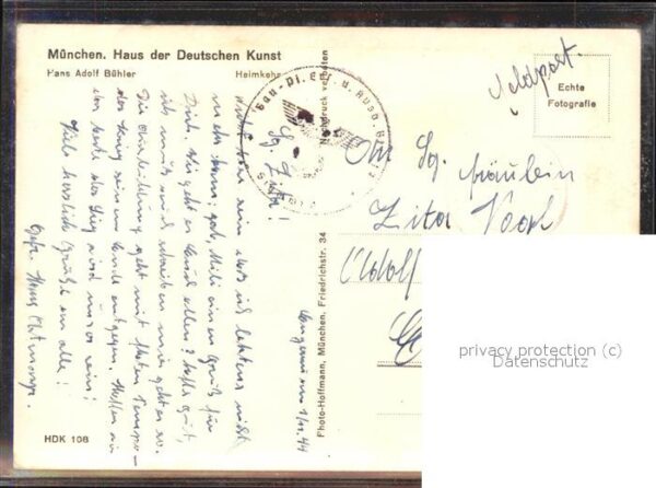 Kuenstlerkarte Hans Adolf Bühler Heimkehr – Bild 2
