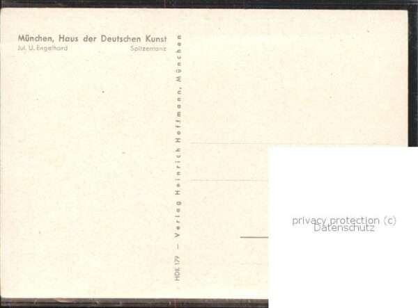 Kuenstlerkarte Jul. U. Engelhard Spitzentanz – Bild 2