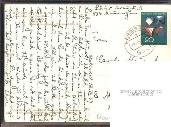 Kuenstlerkarte Franz Mare der blaue Fuchs – Bild 2