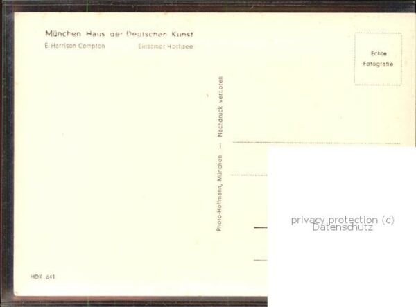 Compton E. H. E. Harrison Compton Einsamer Hochsee – Bild 2